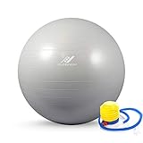rucanor chaussures Bola de la gimnasia Ruff Nation Rucanor Gym Ball - Pelota de Fitness, tamaño 65 UK, Color Plateado