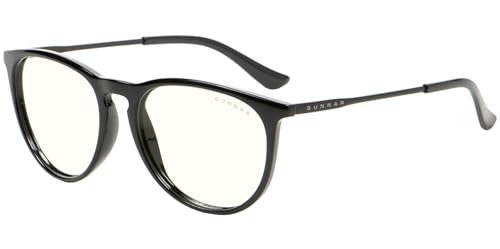 GUNNAR - Premium Gaming and Computer Glasses - Blocks 35% Blue Light - Menlo, Onyx, Clear Tint