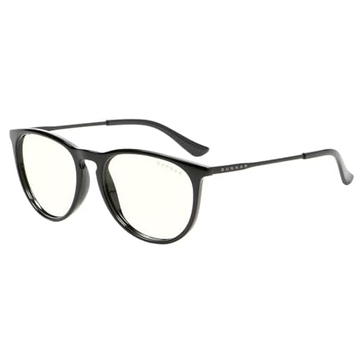 GUNNAR - Premium Gaming and Computer Glasses - Blocks 35% Blue Light - Menlo, Onyx, Clear Tint