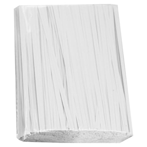 Kichvoe 1000pcs Reusable Paper Bread Ties Pack Sturdy Twists for Snack Candy Cake and Bread Bags Multipurpose Bag Ties Convenient and Practical for All Your Packaging Needs