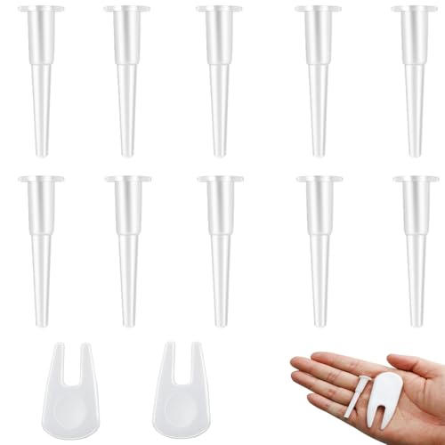 BYTLEOUTJ 10 tapones de aire largos, 2 extractores de aire, kit de repuesto de enchufe de bola de yoga con enchufe de bola deportiva, boquilla de bomba de pelota de fitness, compatible con pelotas de