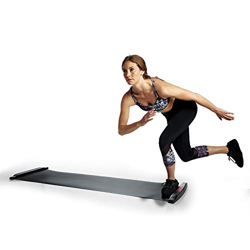 SPRI Slide Board (71" L x 20" W) with End Stops, Sliding Booties, Mesh Carrying Bag and Exercise Guide for Low Impact Balance Training (Skating, Hockey) - Thumbnail 6
