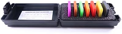 TMTeck Shore Hardness Test Block Shore Hardness Test Block Type A for Shore Durometer Rubber Hardness Tester Block Shore Hardness Block Kit to Measure 7 Different Color Block