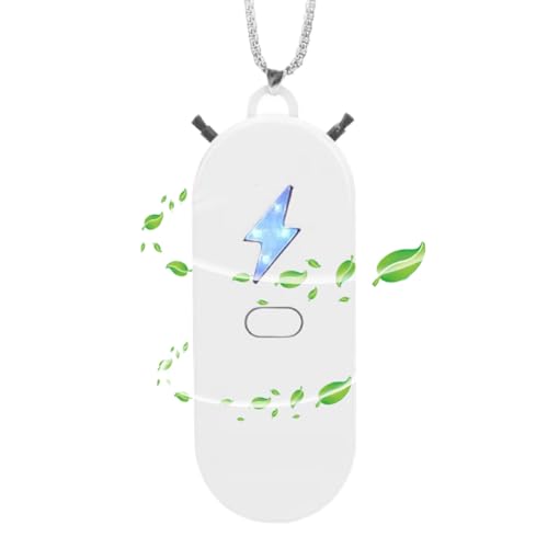 Colgante Purificador de Aire,Ionizador Personal Purificador De Aire Llevable - Generador de Iones Negativos Portátil Elimina Olores en Coche Cocina Exteriores Deporte Fiestas