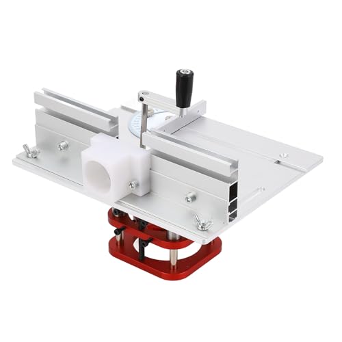 WALFRONT de Carpintería de Enrutador Versátil de 51 Mm de Elevación -kit -kit Versátil para el Empuje de la Ranura de Grabado, Material Ligero Ideal para Entusiastas del Procesamiento de Madera