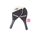 Kit Frescobol Mormaii com 2 Raquetes de Madeira + Bola e Sacola | Feito à Mão no Brasil | Cabo Injetado e Design Aerodinâmico