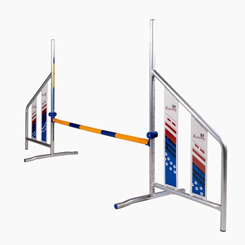 2 salti (4 montanti) Callieway® Aluminium Agility SALTI da Competizione AGI Jump Trophy, conformi al regolamento FCI