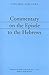Commentary on the Epistle to the Hebrews