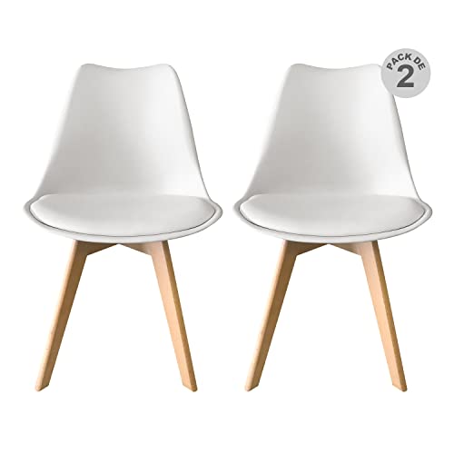 Begônia Home & Deco Set De 2 Sillas Begônia Alcolchonadas...