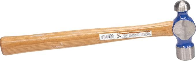 Vaughan 157-30 TC224 Hickory Handle Ball Pein Hammer, 24-Ounce Head