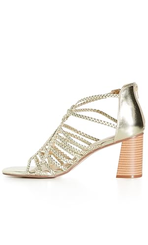 City Chic Women's Heel - WIDE FIT Braided Mida4