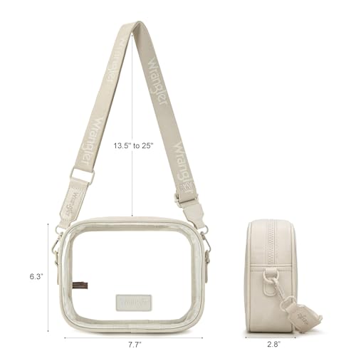 montana west x wrangler clear bag for stadium events crossbody purse for concerts sports