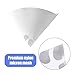DUSCOKE 100PCS 100 Micron Paint Filter Strainers Paper Cone- Fine Nylon Mesh Paint Mixing Cup Strainer- Disposable Funnel Filter Spray Gun Sprayer Accessory Car Body Repair Paint Tools & Equipment