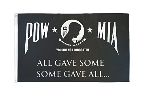 AZ FLAG, Pow-Mia Some Gave All Flag, 3x5 Ft, 100D Polyester American Pow Mia Remember Banner with Two Metal Grommets