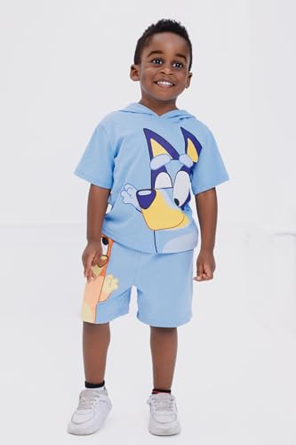 Image of Bluey Pullover Hoodie and French Terry Shorts Toddler to Big Kid Sizes (2T - 10-12)
