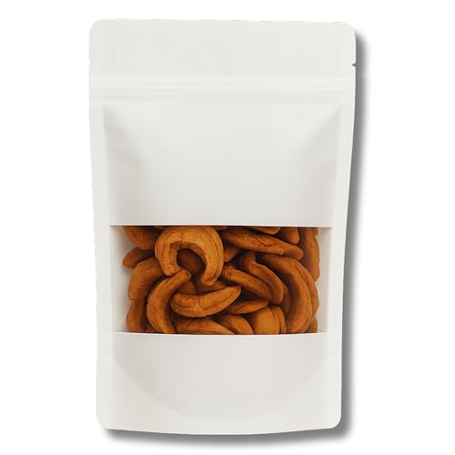 Beyaz Kraft Pencereli Doypack; Dik Durabilen, Gıda Saklama Torbası (200,11x18,5), Zip Kilitli