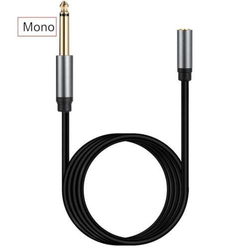 Cable adaptador Seadream 6.35mm macho a 3.5mm hembra 10 pies miniatura 3