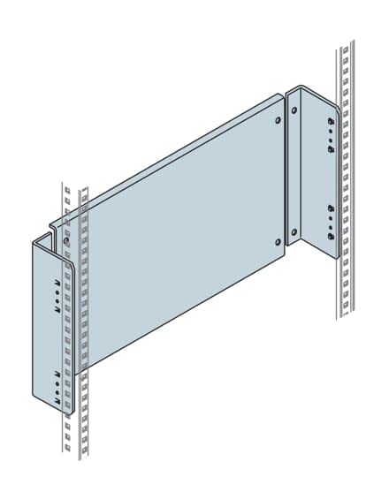Plaque fond blind IS2 ABB-Entrelec 200x800mm pour armoire électrique