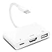 Produktbild 3 in1 HDMI OTG Adapter für iPhone, iPhone Digital AV 1080P HDMI Adapter, USB Buchse OTG Kabel und Ladeanschluss, Unterstützung USB Flash Drive, MIDI Tastatur, Maus, für iPhone14/13/12/11/ XS/X/Pad