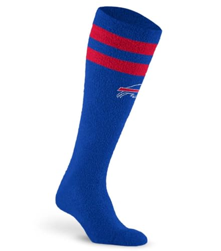 For Bare Feet NFL BUFFALO BILLS Cozy Feather Compression Varsity Stripe Team Color Large/Extra Large