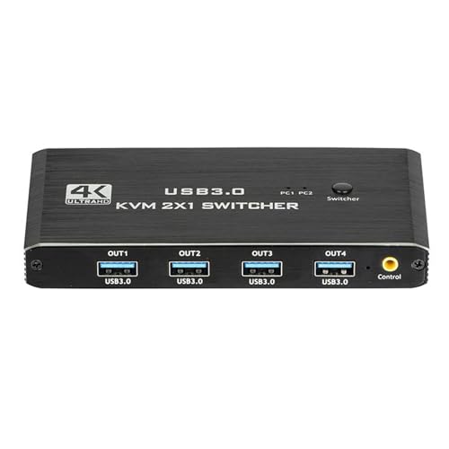 Commutateur KVM 4K ultra HD pour double PC et partage d'écran fluide