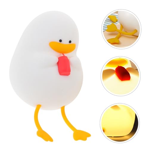 Lámpara de mesa de noche silicona con luz cálida recargable miniatura 7