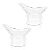 2 Stücke 8ml Silikon Augen Bade Augenspülbecher Tasse AugenspüLung Weiche Augen Waschschale Augendusche Wiederverwendbar Badewanne Tragbare Augenbadewanne für Brillen Pflege Beruhigung Müder