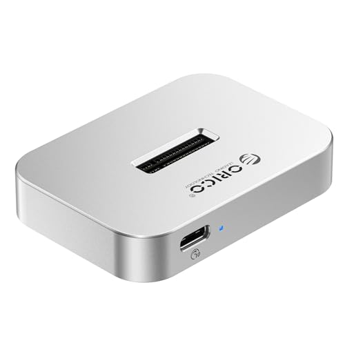 ORICO 10Gbps M.2 NVMe SSD Enclosure & SATA Adapter, USB 3.2 Gen 2 Aluminum External Hard Drive Case, Tool-Free M.2 Docking Station for PCIe/SATA M-Key/B+M Key SSD 2230-22110, Compatible with Mac & PC