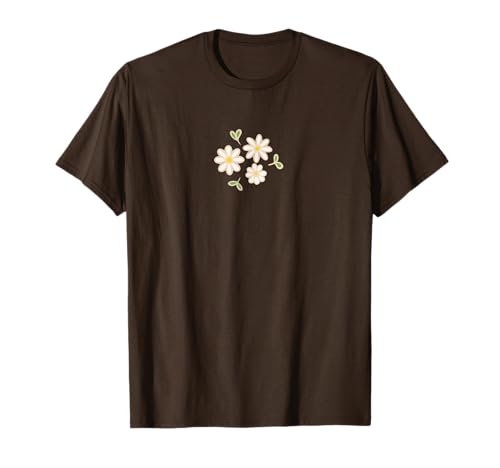 Fiore botanico Coquette Cottagecore Wildflower Daisy Maglietta