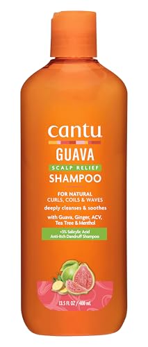 Cantu - Champú Alivio del Cuero Cabelludo con Guayaba y Jengibre - 400 ml - Limpieza y Cuidado para el Cabello Delicado y Respetuoso