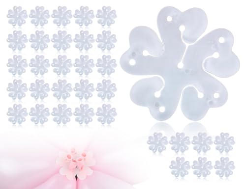 KAPSING 32 Piezas Clips Redondos para Globos de Flores, Clips para Abrazaderas para Globos, Decoración de Bodas, Cierres para Globos, Decoraciones para Eventos de Bodas, Suministros para Fiestas