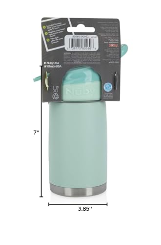 Nuby 80560CS12 Thirsty Kids No Spill Flip-It Reflex Stainless Steel Travel Cup Or Water Bottle thumb #11