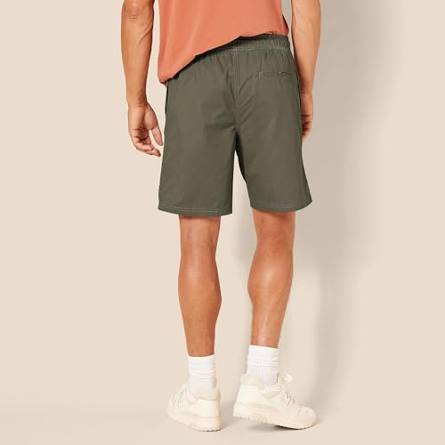 Image of Amazon Essentials Men's 8 inch Inseam Relaxed-Fit Drawstring Walk Shorts with Elastic Waist