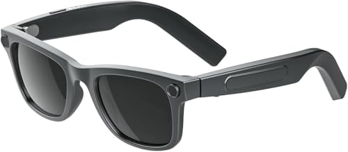 KI Smart-Brille mit Kamera 800W Kamera & 2K Videoaufnahme betrieben mit ChatGPT Echtzeit-Übersetzung in über 160 Sprachen HiFi-Audio & Musiksteuerung Smart-Sonnenbrille mit Videoaufnahme