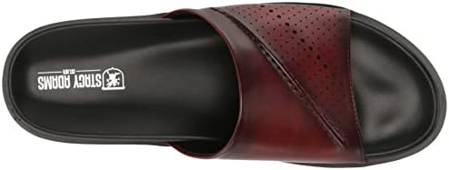 Stacy Adams Men's Monterey Slide Sandal, Burgundy, 15 | Image 4