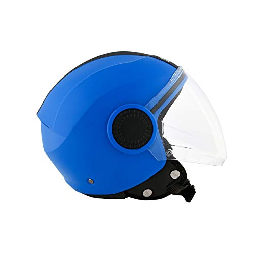 Image of Studds Urban O /F Helmet Blue /Bk Strip(L)