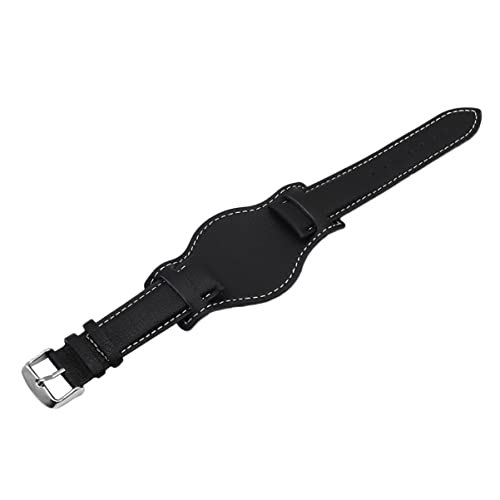 Bracelet montre cuir noir 18mm LIFKOME vintage classique