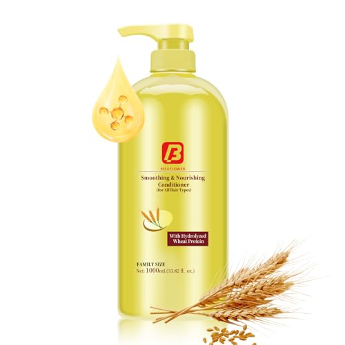 Acondicionador, suavizante y reparador, fórmula de proteína de trigo hidrolizada, tipo de fragancia floral, 1000 ml