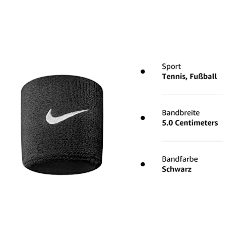 Foto von Nike Swoosh Wristband Schwarz
