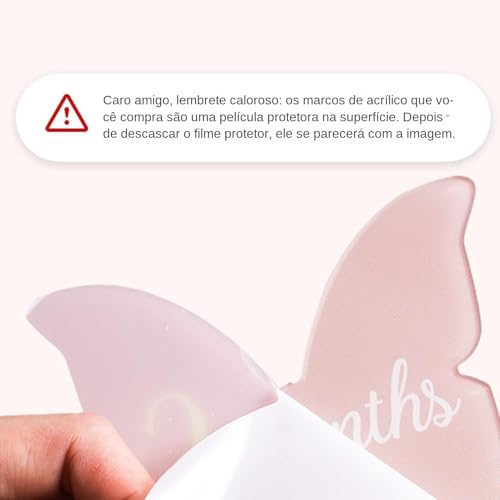 Cartões do mês, discos marcadores mensais,Sinal acrílico do anúncio do bebê | Cartões e discos mensa