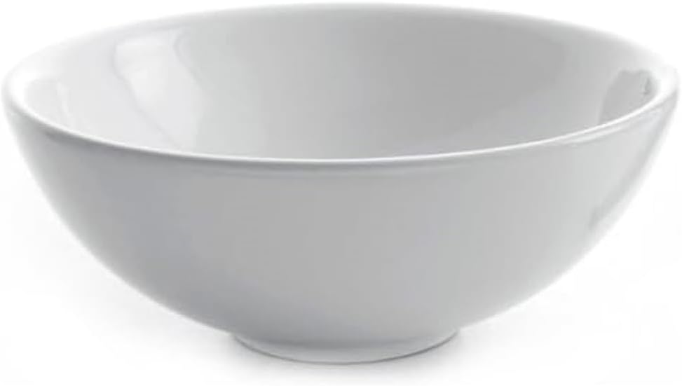 Kraus KCV-141-CH White Round Ceramic Sink with Pop Up Drain, Chrome