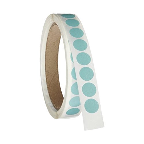 119-0002 Adhesive Dot Label, 1/2" Diameter, For Inventory and Marking, Black (Roll of 1000)