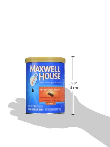 Miniatura 3 de Maxwell House Breakfast Blend Café molido, tostado ligero, recipiente de 11 onzas (paquete de 4)