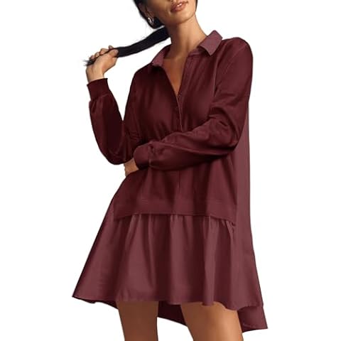 Fisoew Oversized Sweatshirt Dress Cover