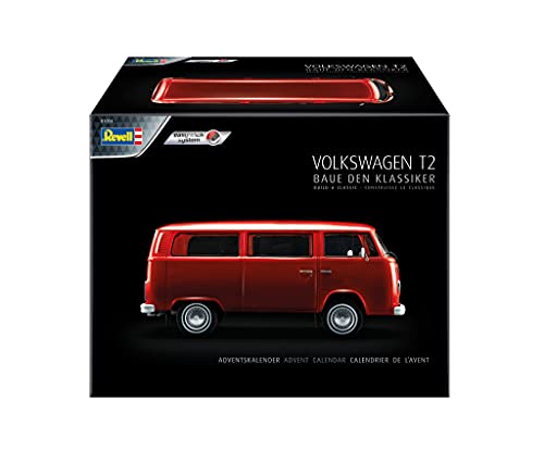 Revell Adventskalender, VW T2 Bus mit Easy-Click-System in 24 Tagen zum Modellbus, Adventskalender für Jungen, Mädchen & Erwachsene ab 10 Jahren, Geschenk zu Weihnachten – Bild 3