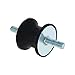 MroMax 40 x 30mm Dual Side Rubber Mounts,Vibration Isolators,Shock Absorber with M8 x 23mm Studs 1Pcs
