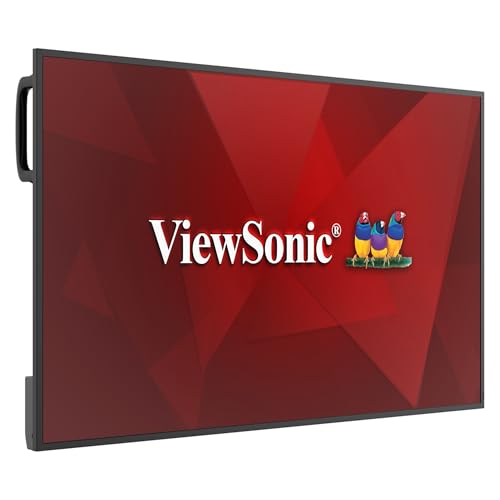 Image of ViewSonic CDE7514 75 Inch 4K UHD Commercial Display with Android 14, 350-nit Brightness, RS232, RJ45, WiFi /BT Slot, USB-C, and HDMI Inputs