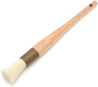 Update International WPBB-10R Round Pastry Brush Boar Bristles Brown Band 1" Round