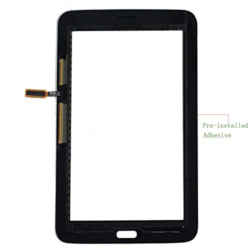 Black Touch Screen Digitizer for Samsung Galaxy Tab 3 Lite 7.0 - Glass Replacement for SM-T110 T110 (Not Include LCD,WiFi Ver.No Speaker Hole) with Tools + Pre-Installed Adhesive