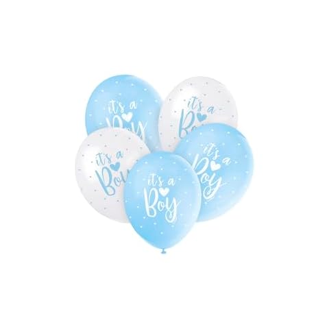 Unique Party Pearlised Blue Baby Shower Balloons Cover